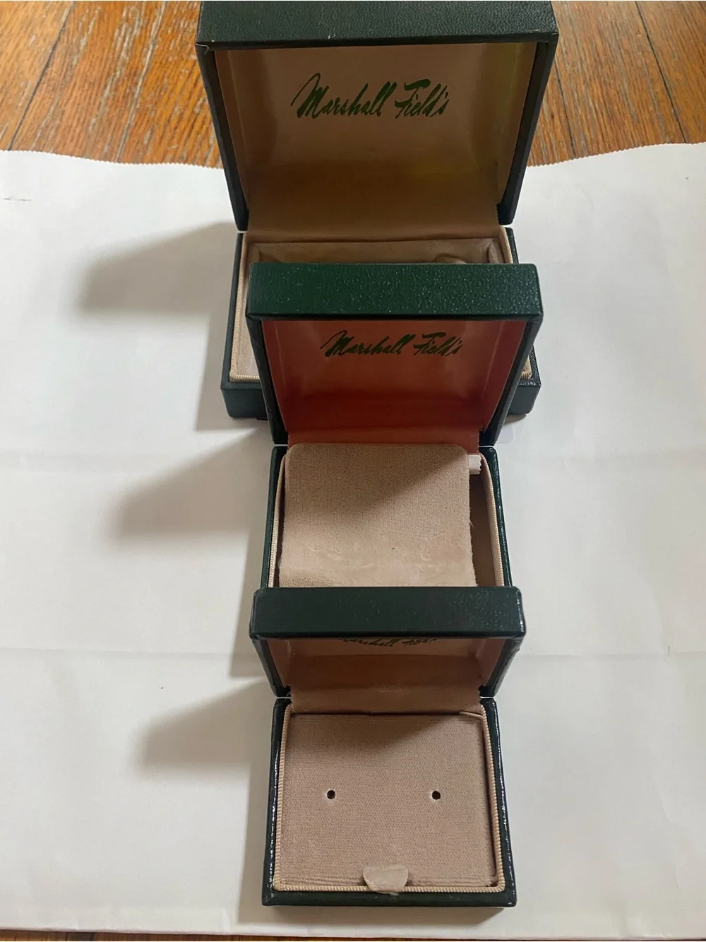 VINTAGE - Marshall Fields' set of 3 Jewelry Boxes